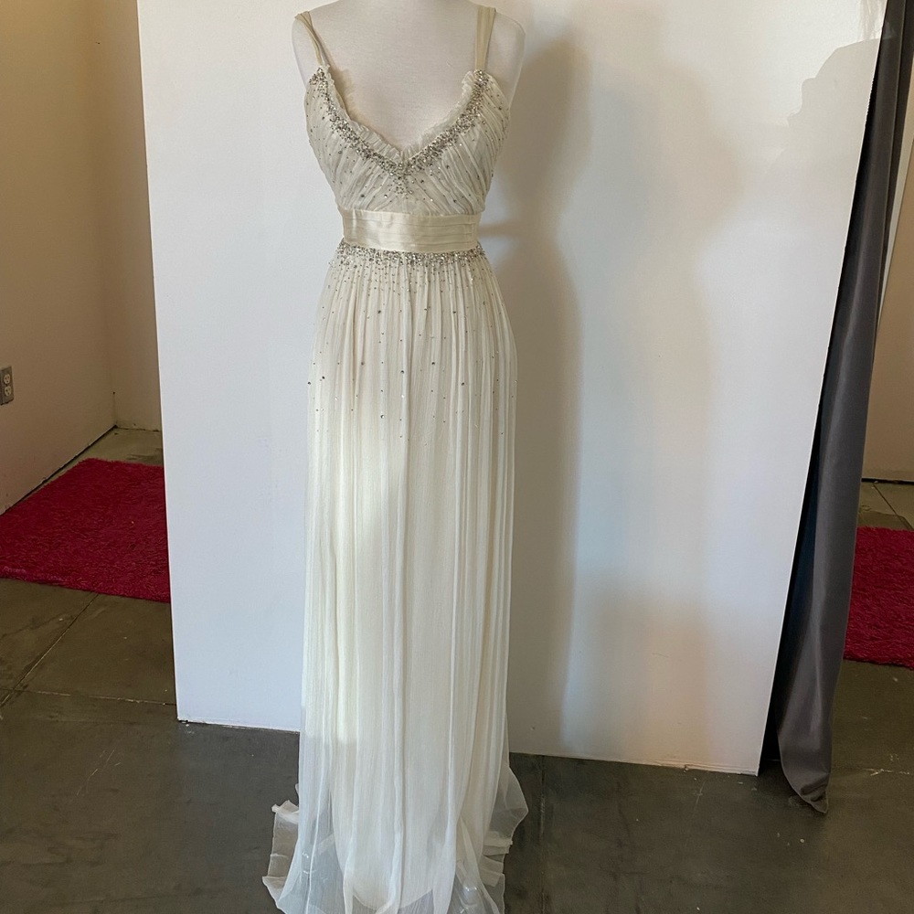 Vintage Aline Beaded Wedding Dress